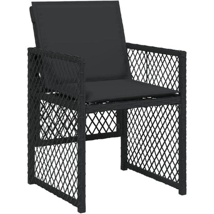 Garten Essgruppe 7-TLG. Poly Rattan mit Kissen & Glasplatte