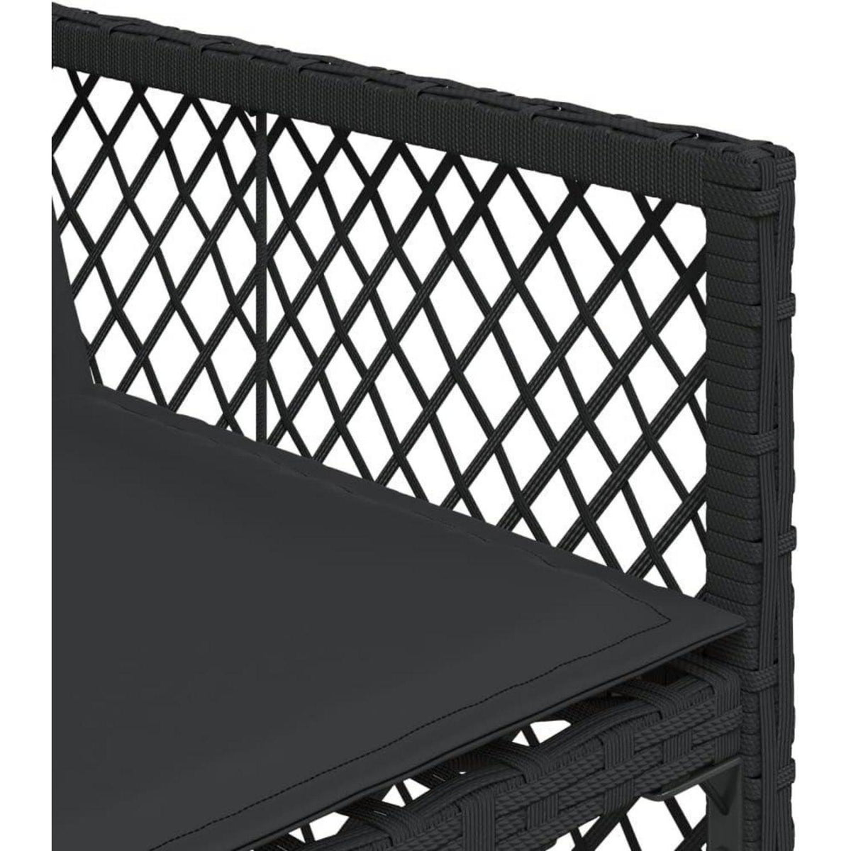 Garten Essgruppe 7-TLG. Poly Rattan mit Kissen & Glasplatte