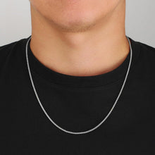 Goldkette Herren Silberkette 2,5/3/4mm Zopfkette Weizenkette