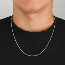 Goldkette Herren 2,0mm Edelstahl Weizenkette 50,8cm