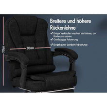 Ergonomischer Bürostuhl mit Massage und Fußstütze, 180