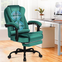 Ergonomischer Bürostuhl mit Massagefunktion und Fußstütze 180 kg
