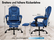 Ergonomic Office Gaming Chair with High Back Support Blue