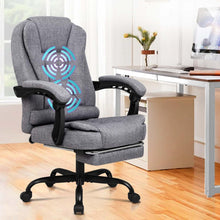 Ergonomischer Bürostuhl mit Massagefunktion und Fußstütze