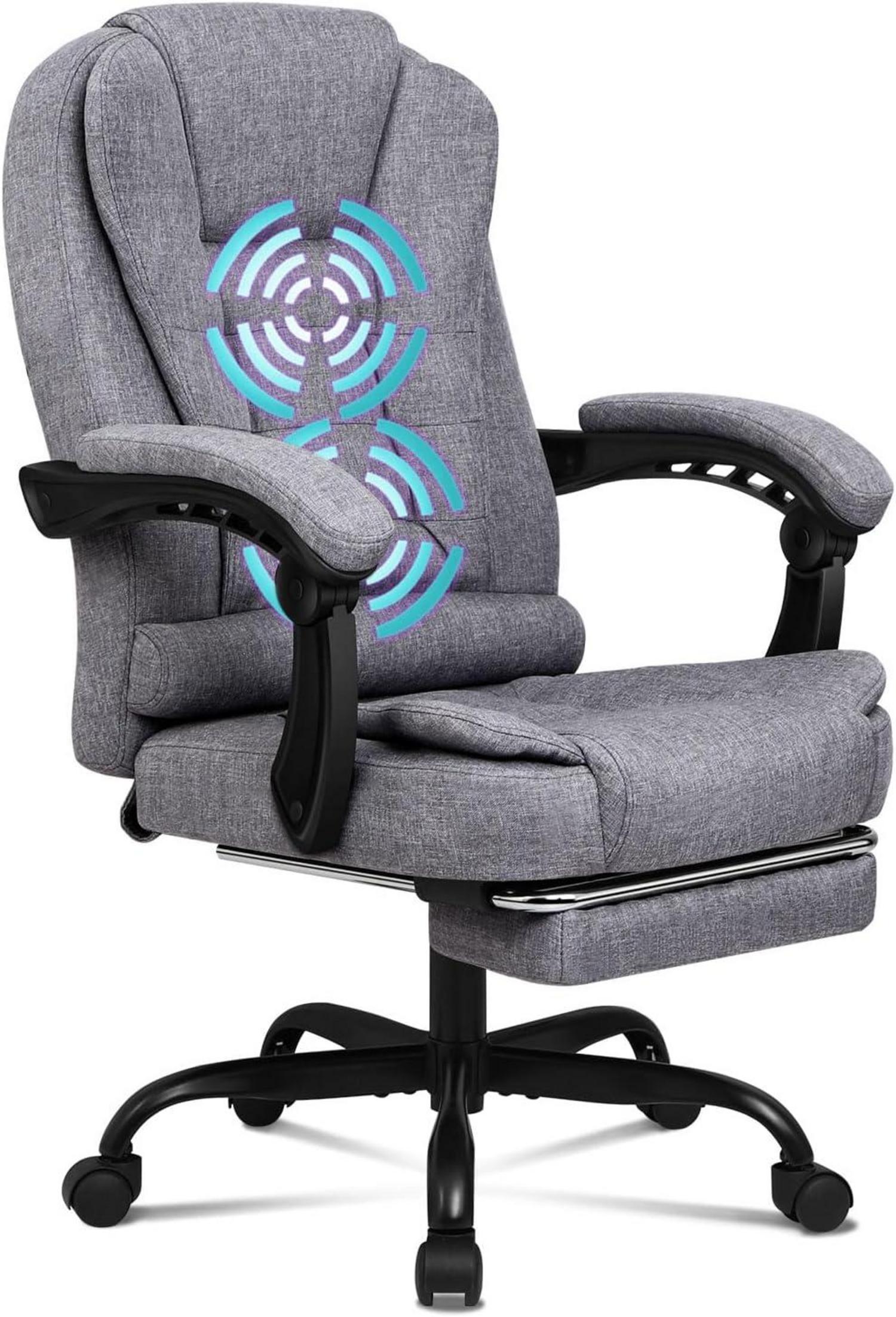 Ergonomischer Bürostuhl mit Lordosenstütze und Massagefunktion