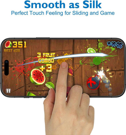 Mothca Matt Schutzfolie + Kameraschutz für iPhone 16 Pro 6.3 Zoll 2x