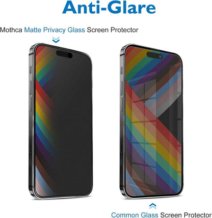 Mothca Matt Sichtschutzfolie für iPhone 16 Pro Max 6,9 Zoll 9H Blendschutz (1