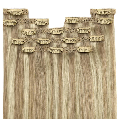 Blond Clip-in Echthaar Extensions 40cm – Volumengeber