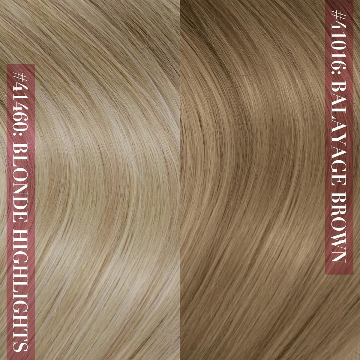Clip-in Haarverlängerung Echthaar Balayage Dunkelbraun Blond 55cm