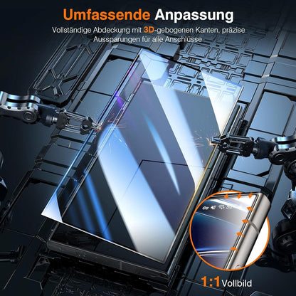 Samsung Galaxy S24 Ultra Panzerglas Schutzfolie 2 Stück Vollständige Abdeckung HD Kratzfest Transparent