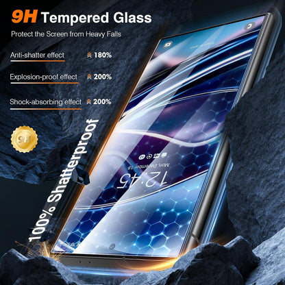 Panzer Schutz Glas Samsung Galaxy S24 Ultra 2er Pack HD Kratzfest
