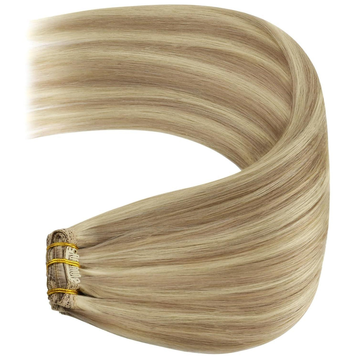 Echthaar Haarverlängerung 50cm – #16/22 – 1-Clip