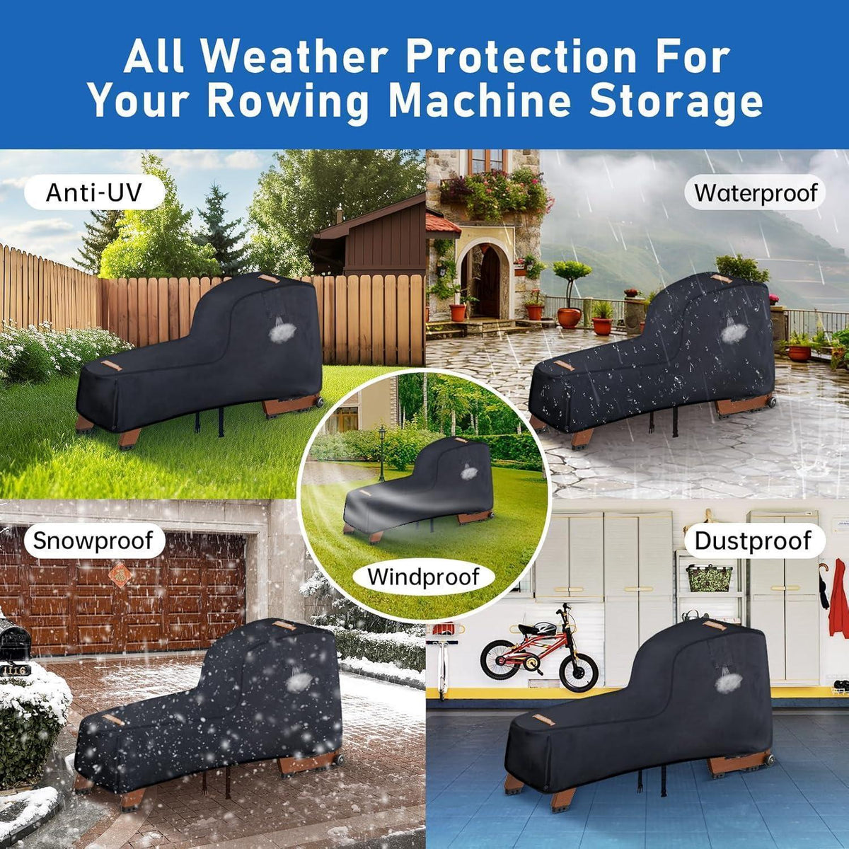 Rudergerät Abdeckung Concept 2, Wasserdicht & Robust Outdoor Schutzhülle
