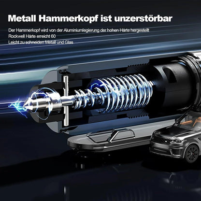 Notfallhammer Auto mit Gurtschneider – 2in1 Rettungswerkzeug
