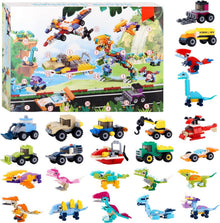Adventskalender 2024 für Jungen Knobelspiele Dinosaurier Auto Puzzles