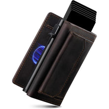 Herren Geldbörse Slim Wallet mit XL-Münzfach und Magnetverschluss