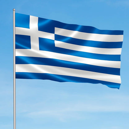 Griechenland Flagge 90x150cm – Griechische Fahne mit Ösen