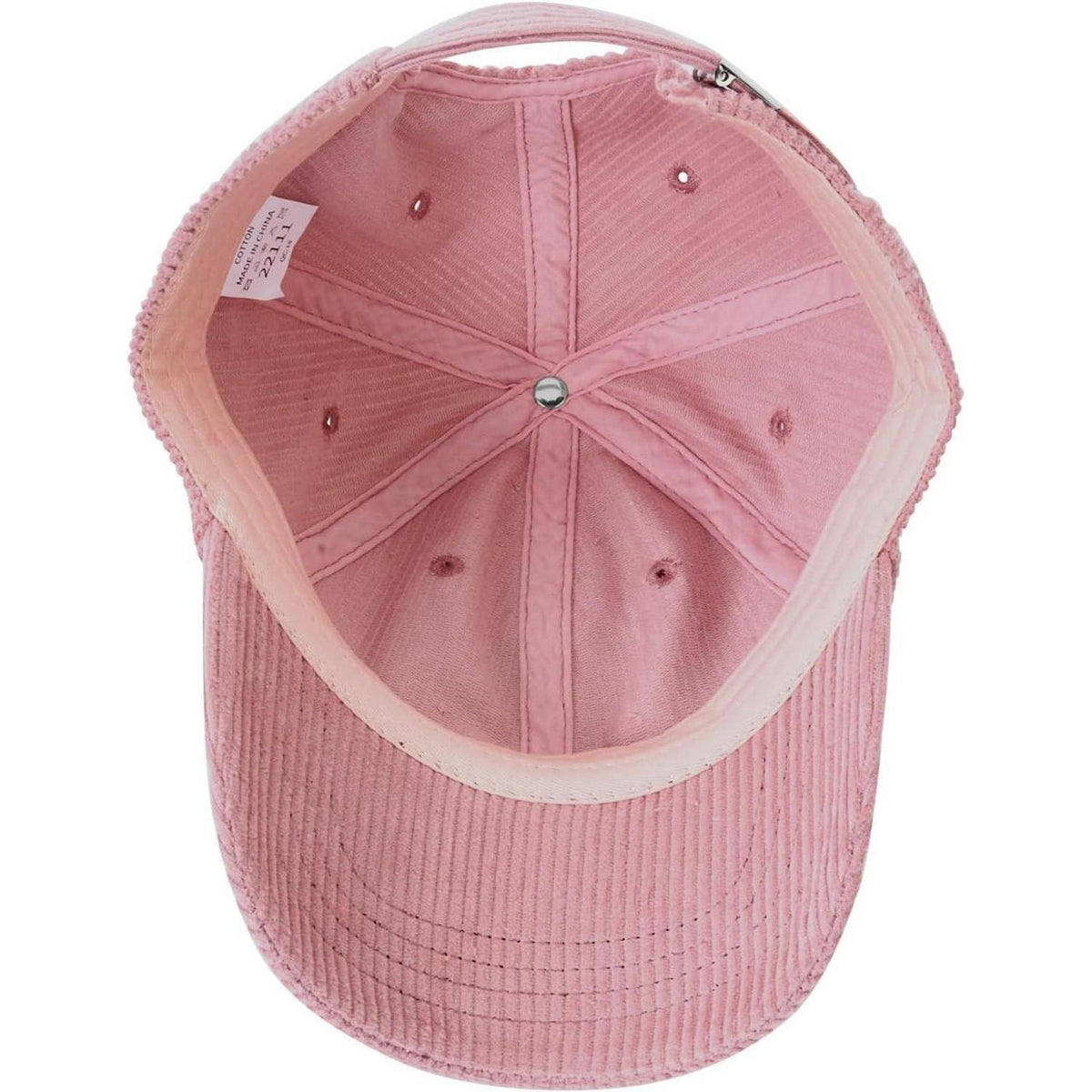 Cord Baseball Cap Damen Winter Verstellbar Rosa
