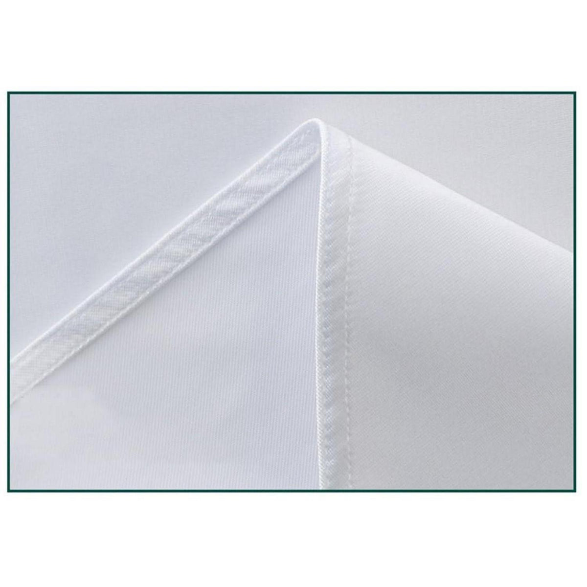 Runde Satin Tischdecke Blau – 340 cm Durchmesser