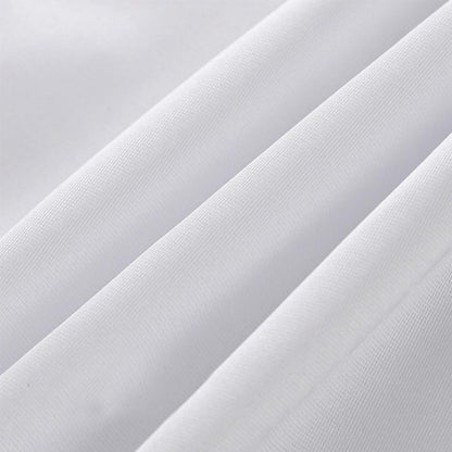 Runde Satin Tischdecke Blau – 340 cm Durchmesser