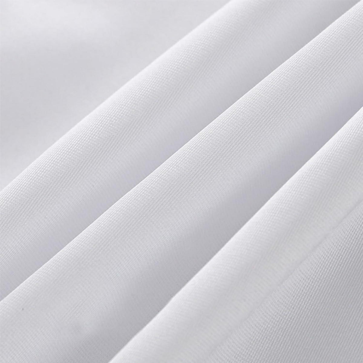 Runde Satin Tischdecke Blau – 340 cm Durchmesser