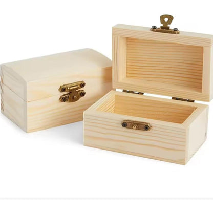 Holzkiste klein – 10er Set, Schatztruhe zum Basteln & Dekorieren