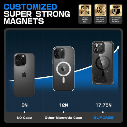 iPhone 16 Pro Max Hülle mit Ringständer & MagSafe, Transparent