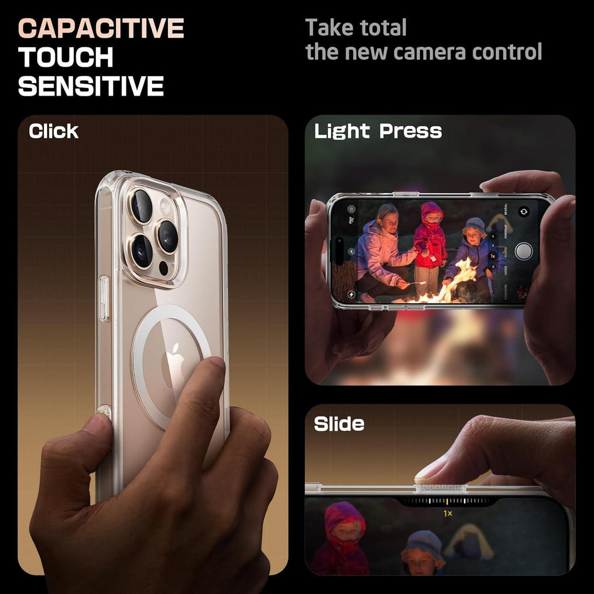 iPhone 16 Pro Hülle MagSafe Transparent Militärschutz