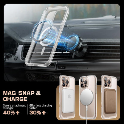 iPhone 16 Pro Max Hülle MagSafe Transparent Militärschutz