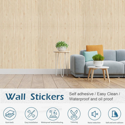 Selbstklebende Holzoptik Tapete für Wohnzimmer Schlafzimmer