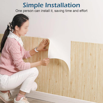 Selbstklebende Vliestapete Holzoptik 70CM*10M für Wohnzimmer