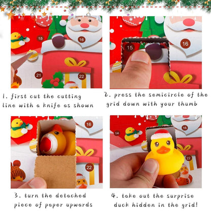 Adventskalender Enten 2026 – 24 Gummienten für Weihnachten