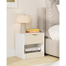 HEYZOEY Nachttisch Weiß mit Schublade 39x39x28 cm