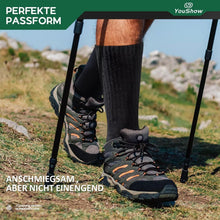 Wandersocken Merino 3er-Pack Schwarz 47-50 – Damen & Herren