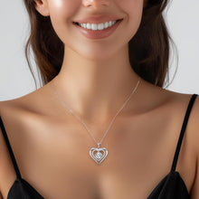 CDE Herz-Moissanit-Halskette 925 Silber, D-Farbe