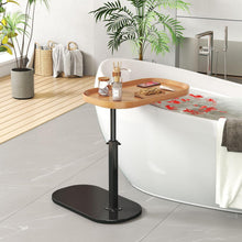 Beistelltisch C Form Höhenverstellbar Holz Couchtisch Sofa