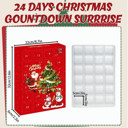 Adventskalender zum Selbst Befüllen – 24 Geschenkschachteln Rot