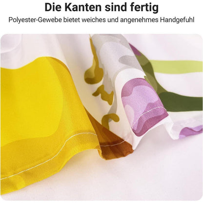 Duschvorhang Zitrone Blatt 120x200cm, wasserabweisend & waschbar