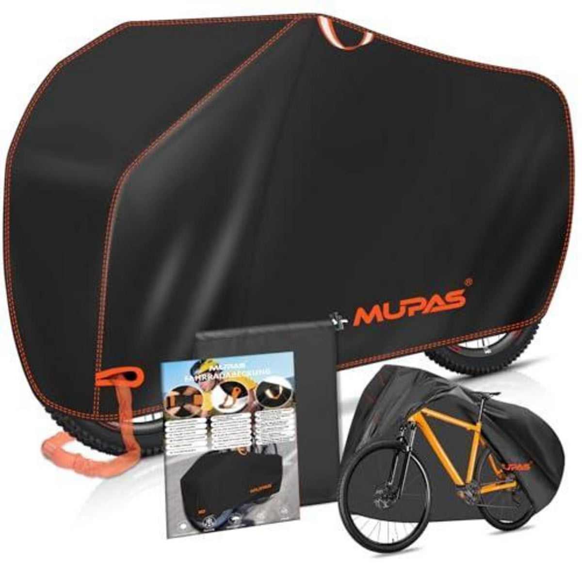 Wasserdichte Fahrradhülle 200x110x70cm mit Diebstahlschutz
