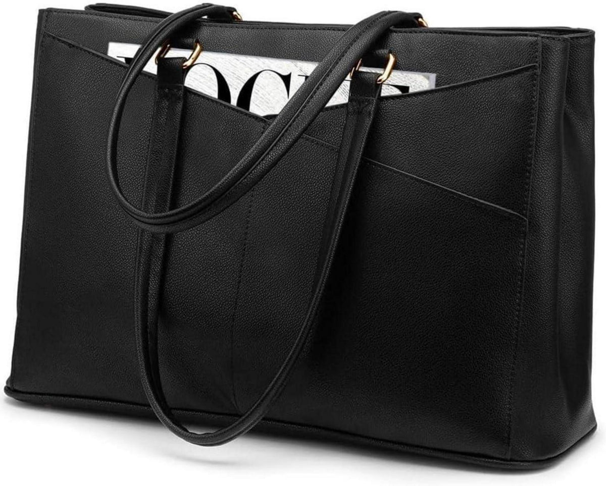 Laptoptasche Damen 15,6 Zoll Schwarz Wasserdicht