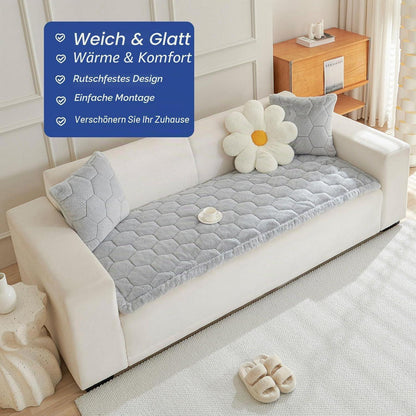 Dicker Sofaüberzug rutschfest – Hellgrau 90x210cm