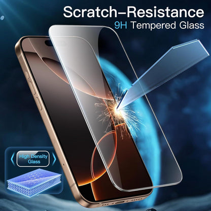 Gehärtete Glas Schutzfolie für iPhone 16 Pro Max 6,9 Zoll HD Klar