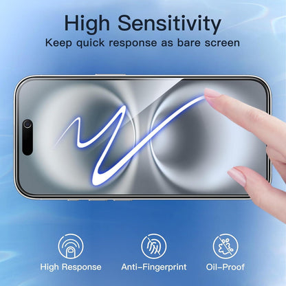 Sichtschutz Schutzfolie iPhone 16 6,1 Zoll Anti-Spy Glas 2 Stück