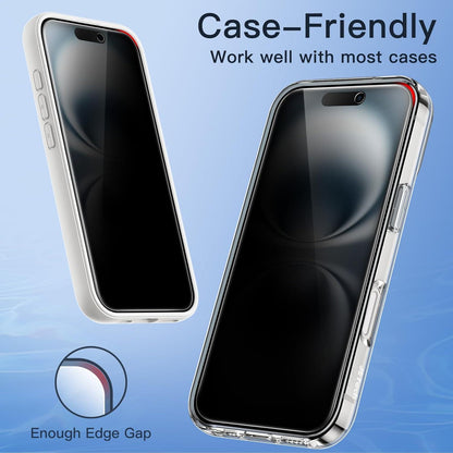 Privacy Schutzfolie iPhone 16 6,1 Zoll 9H 2 Stück Anti-Spy Installationswerkzeug
