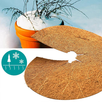 Kokosmatte Winterschutz Pflanzen Mulchscheibe 30cm 4er Set