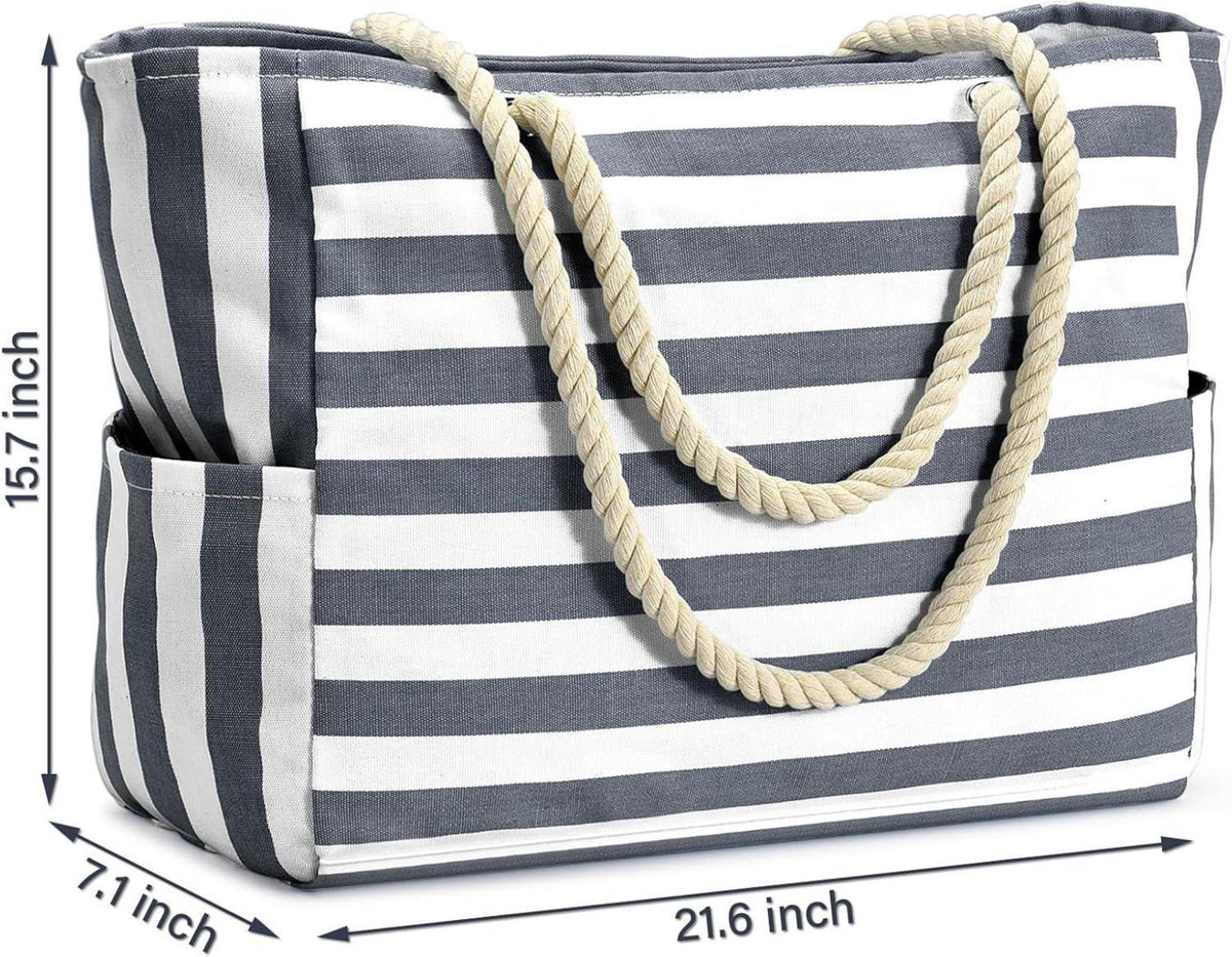 Strandtasche XXL Damen Tote Bag Shopper Wasserdicht Badetasche Haves