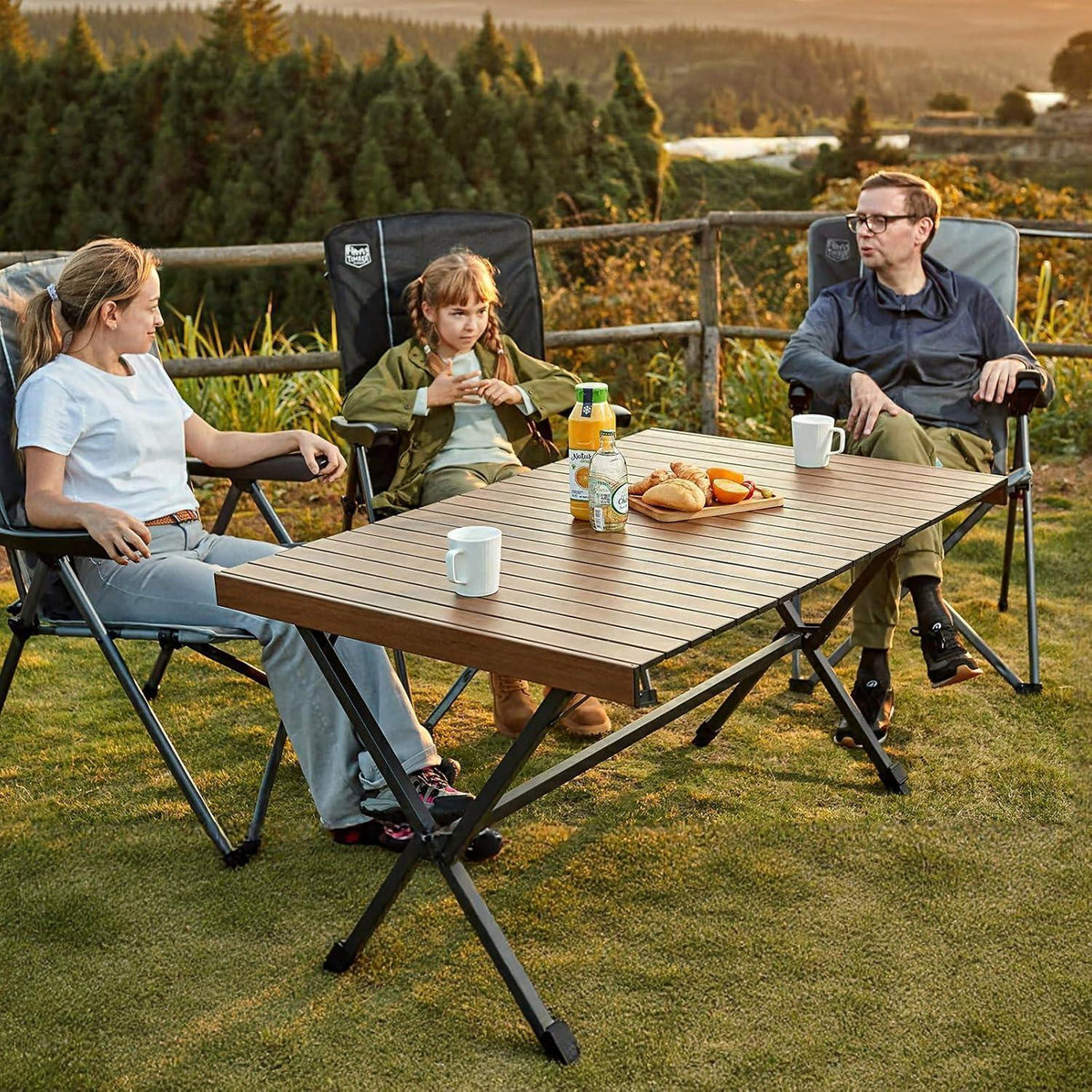 XXL Campingtisch klappbar, höhenverstellbar, 125x80cm