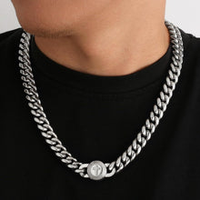 Herren Hip Hop Panzerkette 12mm Gold Cuban Link Chain 55,9cm