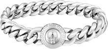 12mm Herren Armband mit Löwe Kopf Totenkopf Verschluss Gold