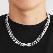 Panzerkette Herren 12mm Gold Cuban Link Chain 45.7cm Hip Hop